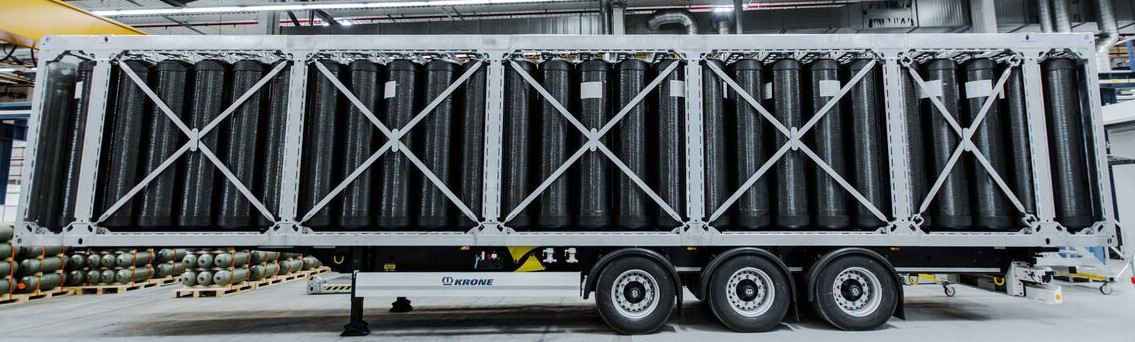 MEGC tank container cylinder for hydrogen transportation