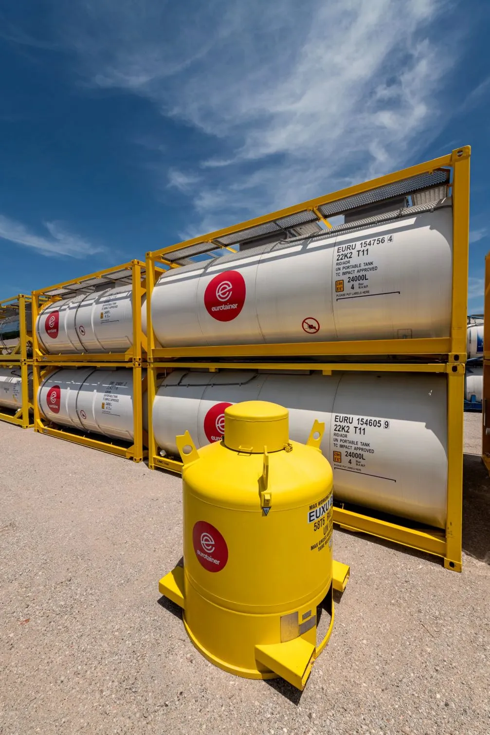 fleet tank container liquid with spt eurotainer