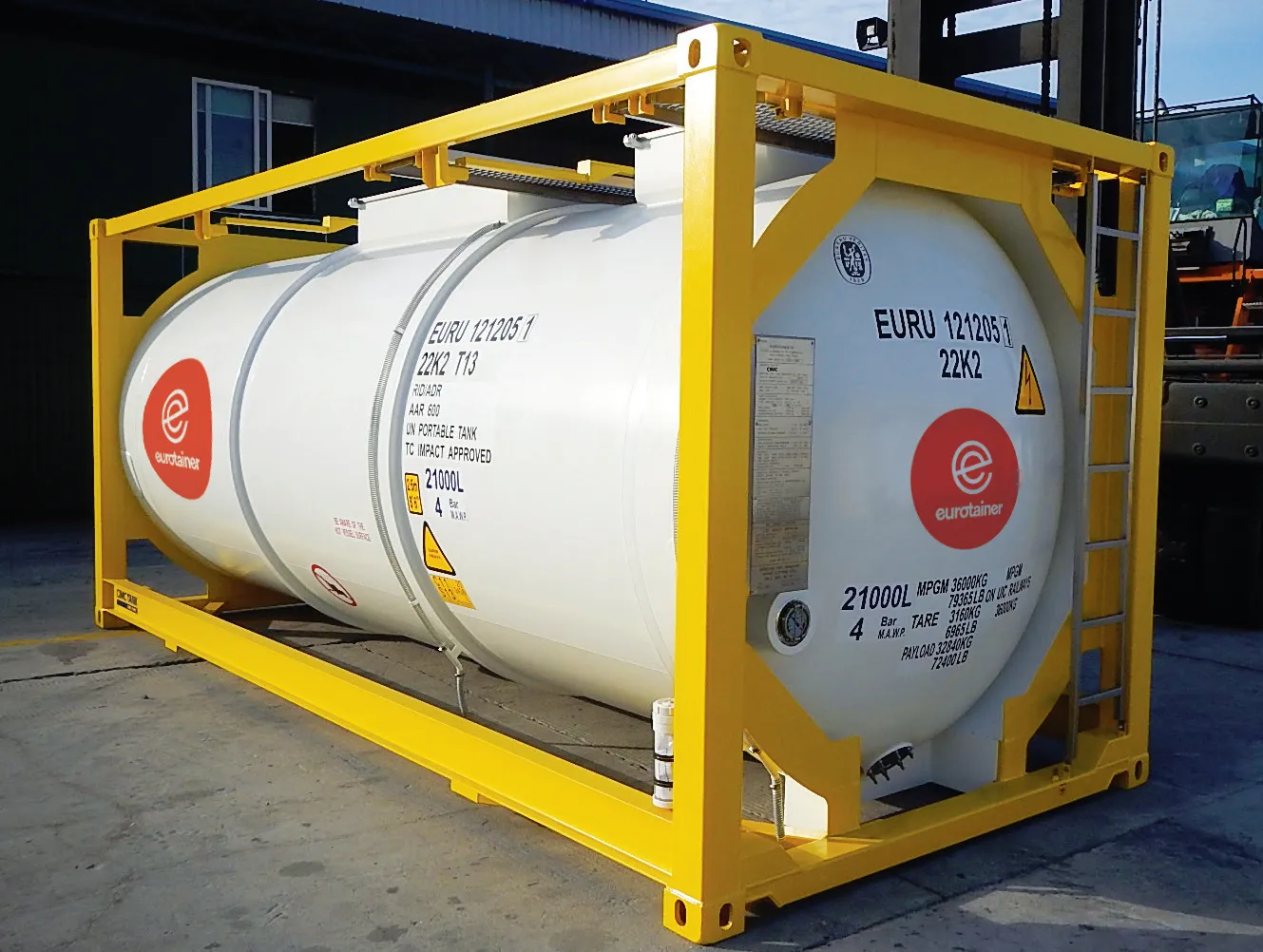 tank container liquid for hydrogen-peroxide-eurotainer