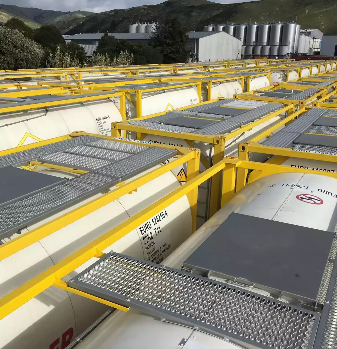 tanks container liquid fleet for wine storage - eurotainer