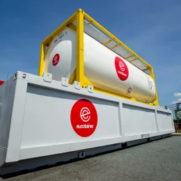 Spilltainer use by tank container liquid - eurotainer