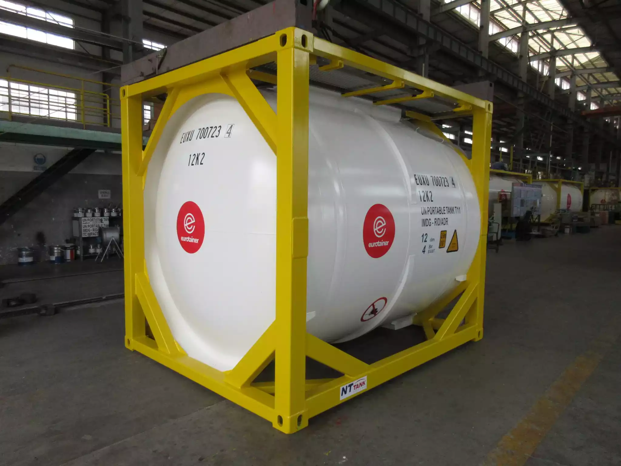 ten foot tank container on depot - eurotainer