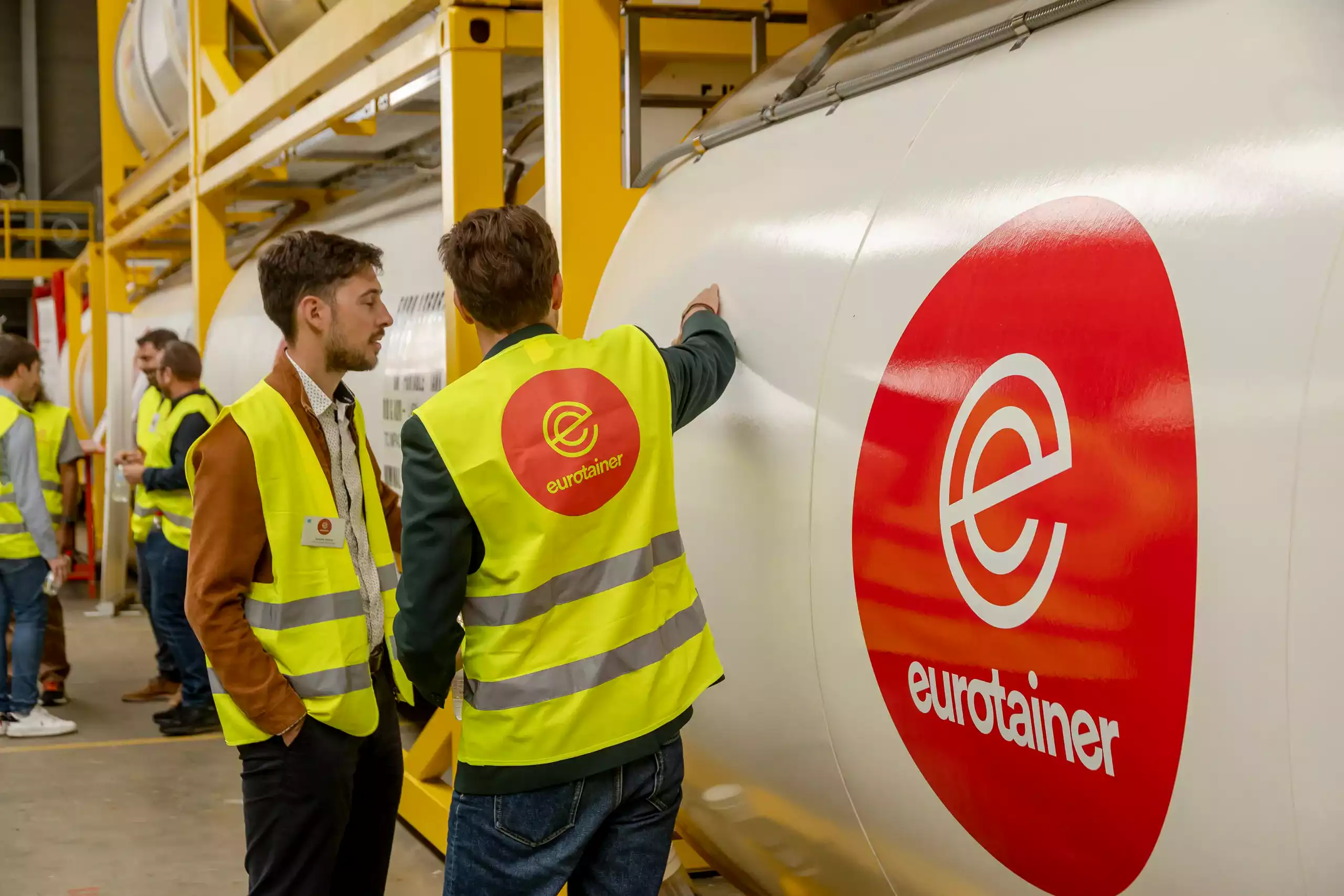 Tank container training session with employees on depot eurotainer rotterdam