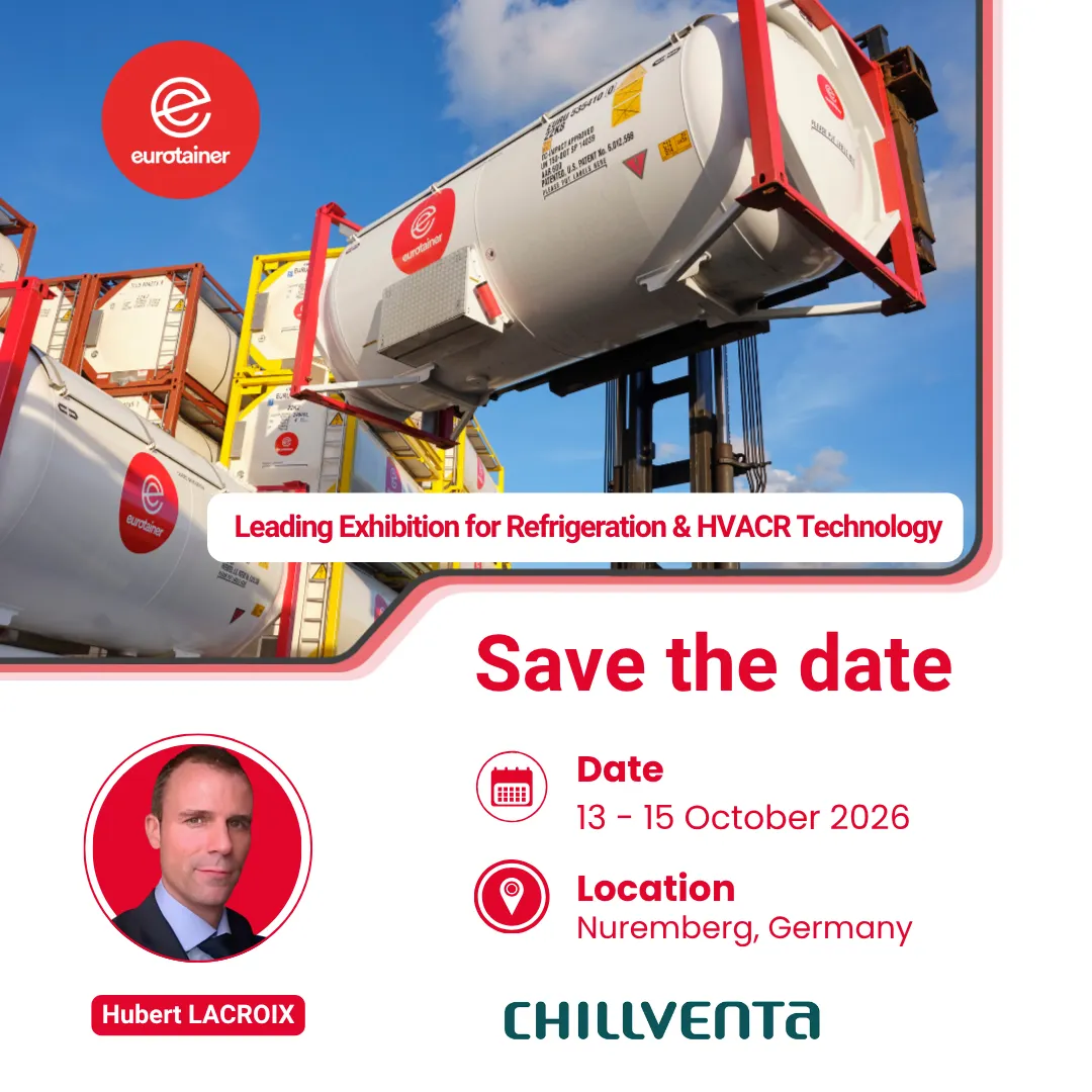 Chillventa Germany 13 - 15 October 2026 - tank container HVACR eurotainer