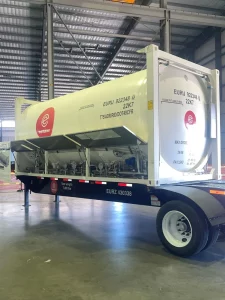 Cryogenic tank container T75 on chassis - eurotainer