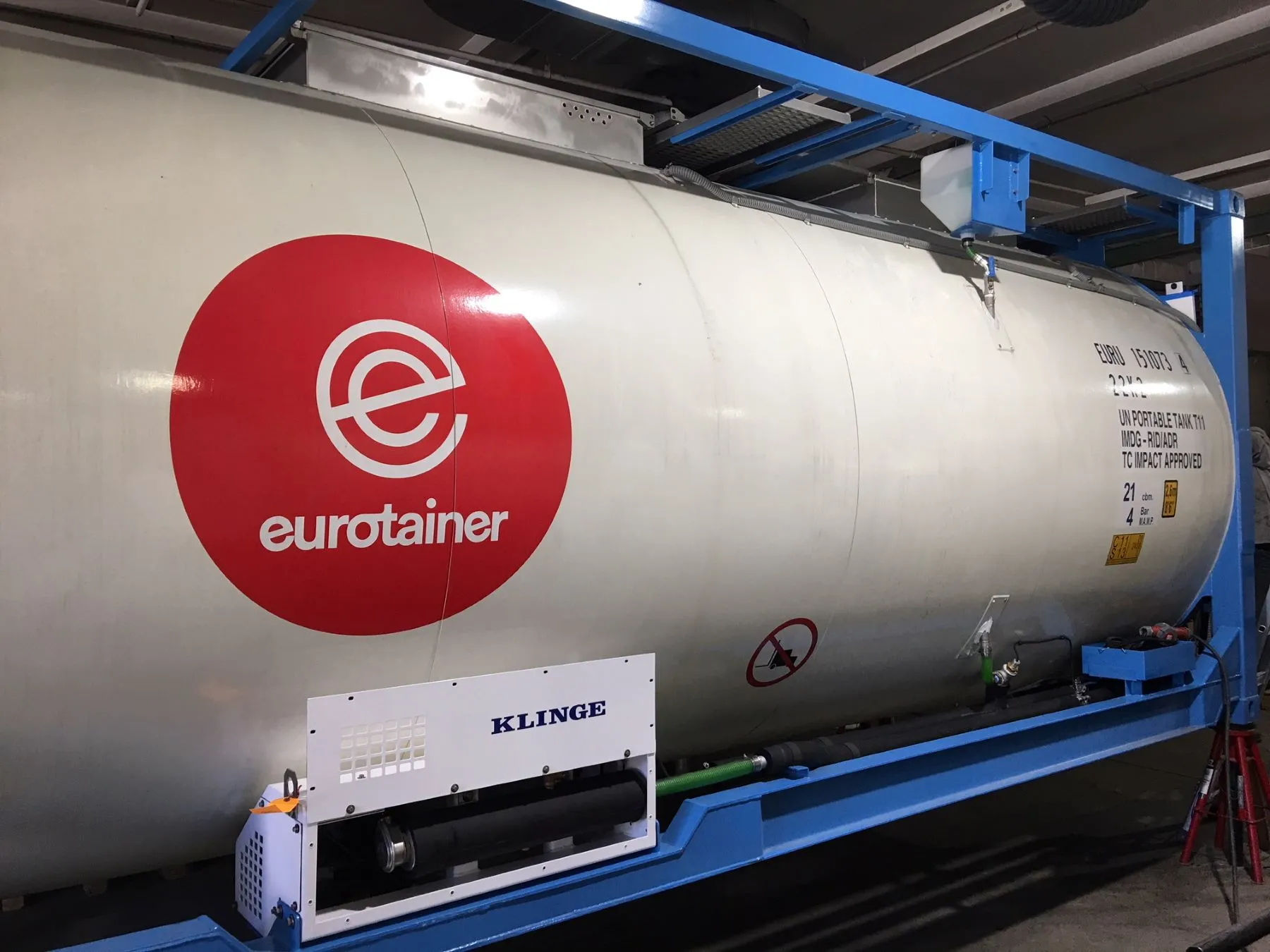 Temperature controlled reefer system T11 on workshop - eurotainer