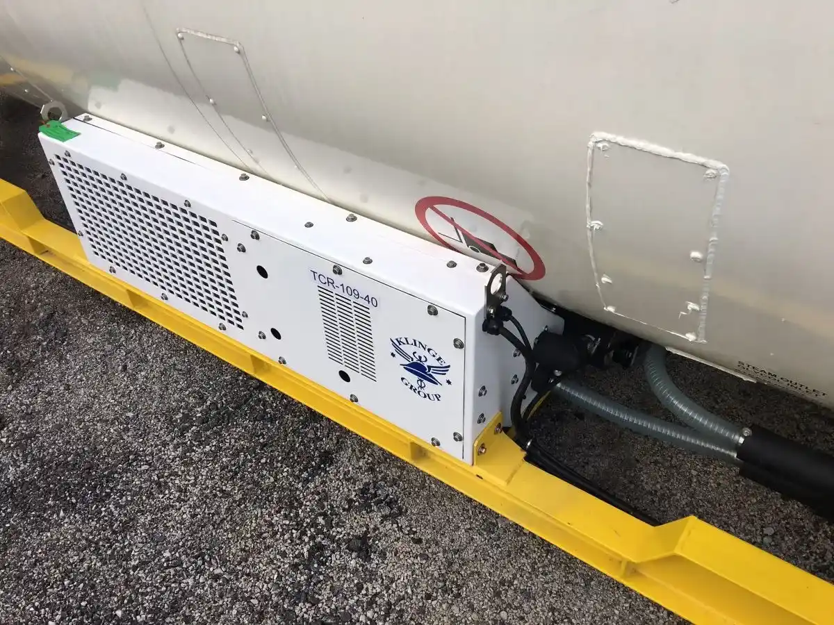 Temperature controlled system side on tank container - eurotainer